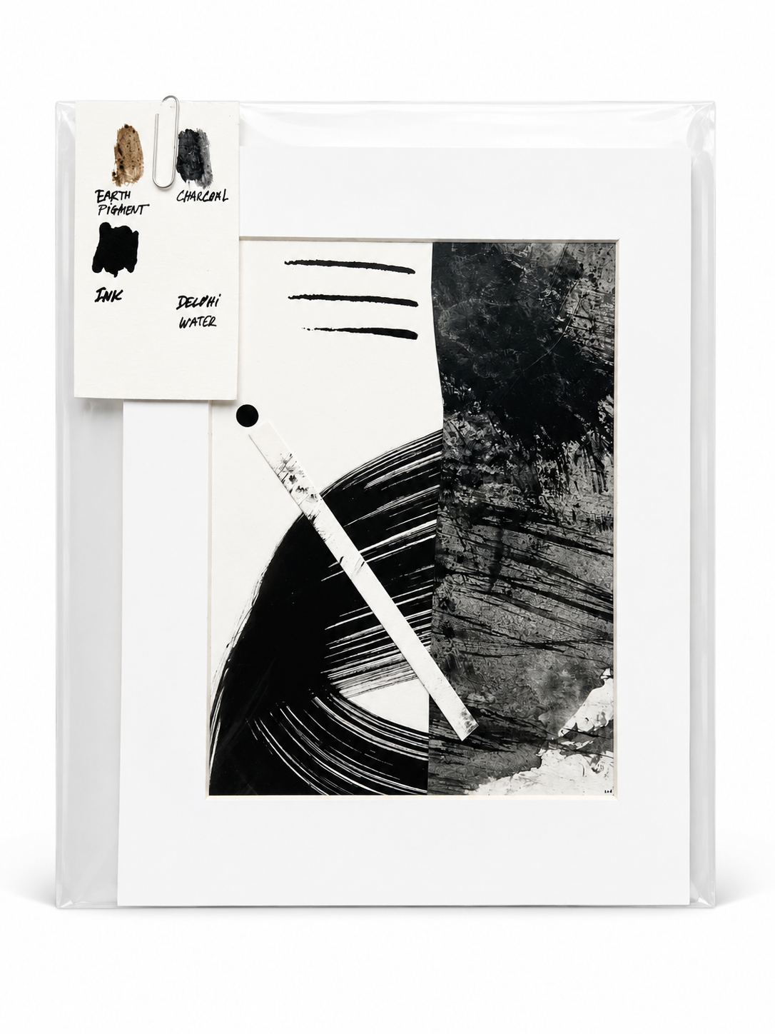 Original Small 2 — Mixed media on paper · Size: 20 x 25 cm passe-partout, 12 x 17 or 14 x 19 cm work · Price: £25