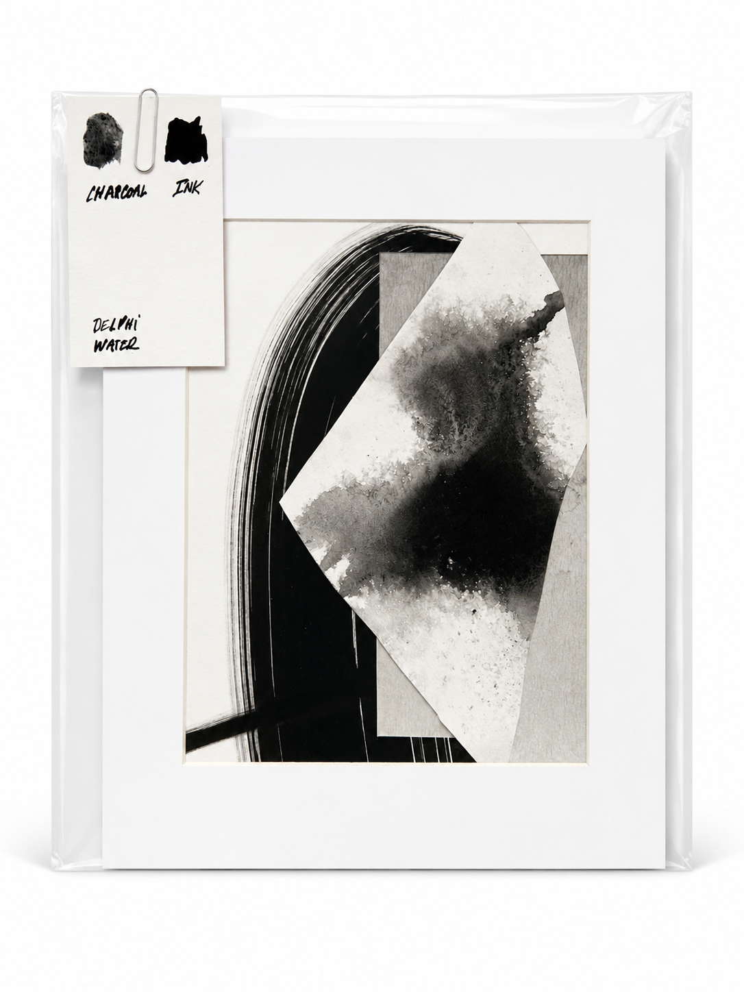 Original Small 5 — Mixed media on paper · Size: 20 x 25 cm passe-partout, 12 x 17 or 14 x 19 cm work · Price: £25