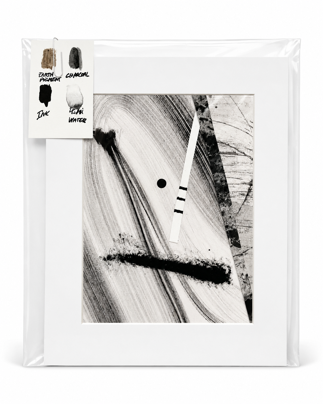 Original Small 7 — Mixed media on paper · Size: 20 x 25 cm passe-partout, 12 x 17 or 14 x 19 cm work · Price: £25